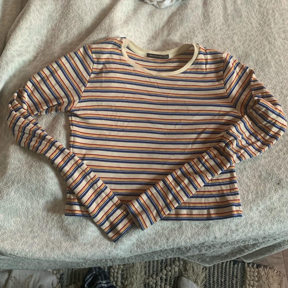 brandy long sleeve striped shirt